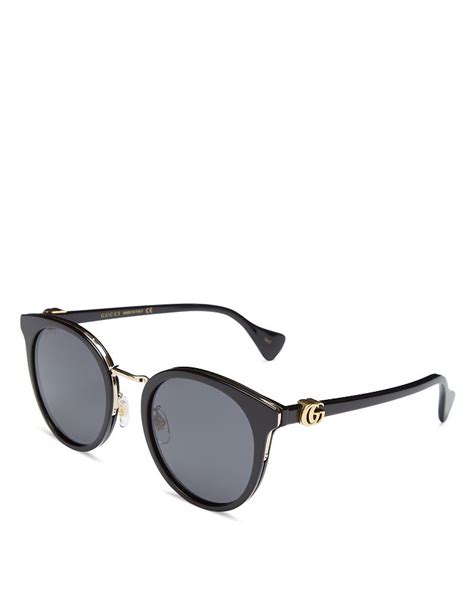 gucci core 55mm round sunglasses|gg1324s.